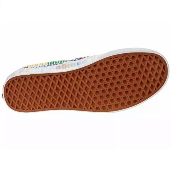 Vans slip-on pride multi color sneaker shoes - Picture 5 of 5